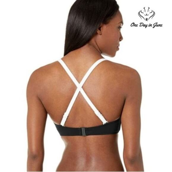 SeaFolly Block Party F Cup Halter Bikini Top Size 6 - Picture 2 of 4